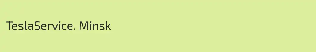 TeslaService. Minsk